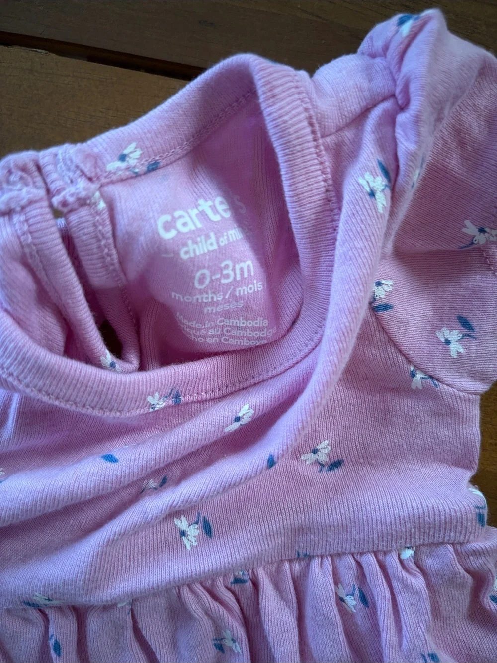 Carter's Floral Navy, Pink and White Baby Matching Sets
